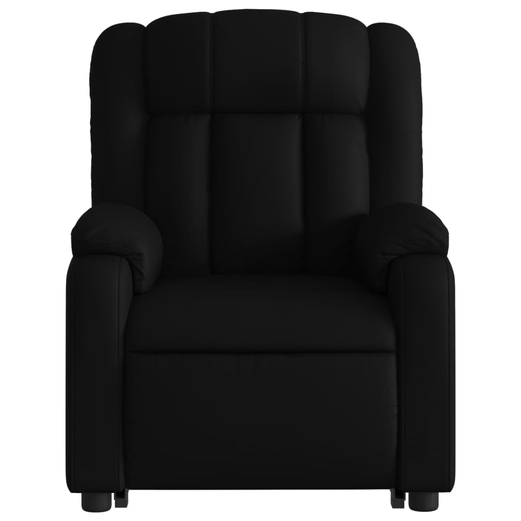 vidaXL Fauteuil inclinable de massage électrique noir similicuir