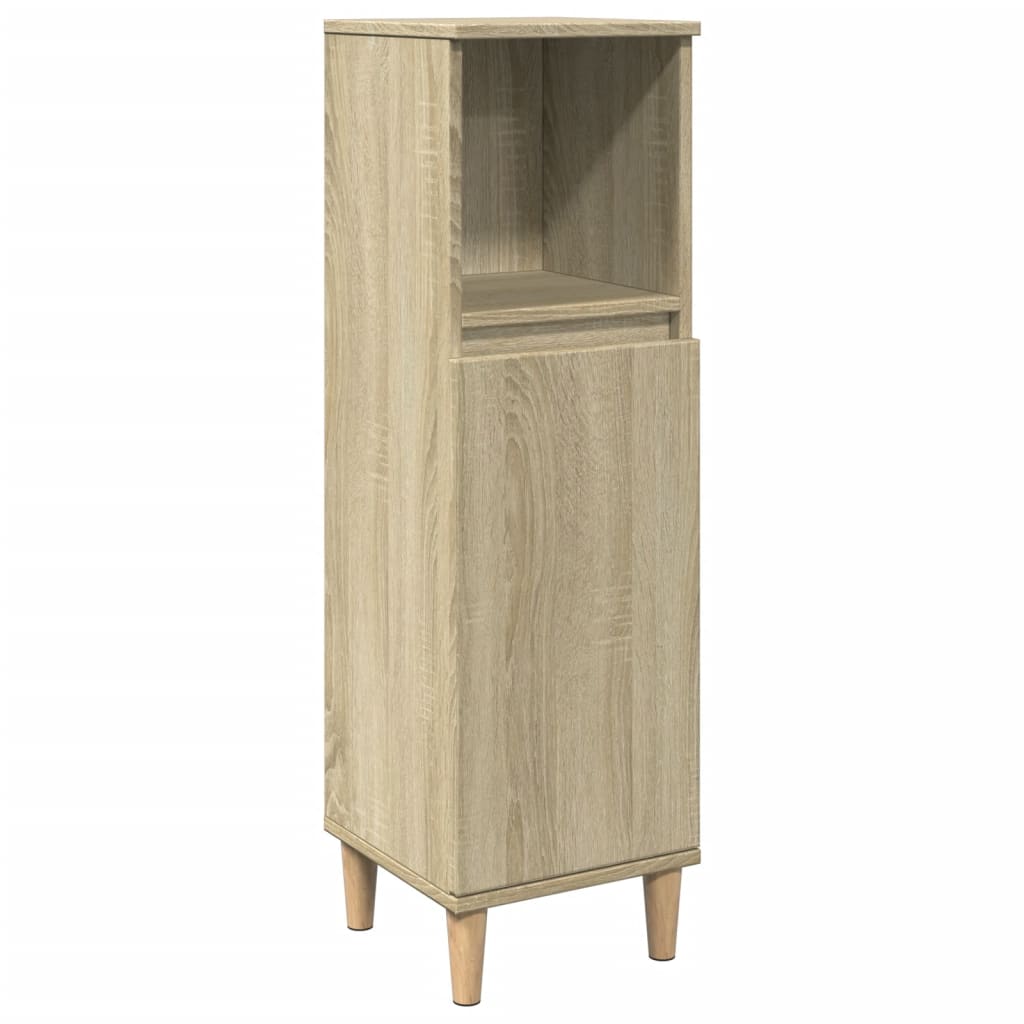 vidaXL Armoire salle de bain chêne sonoma 30x30x100 cm