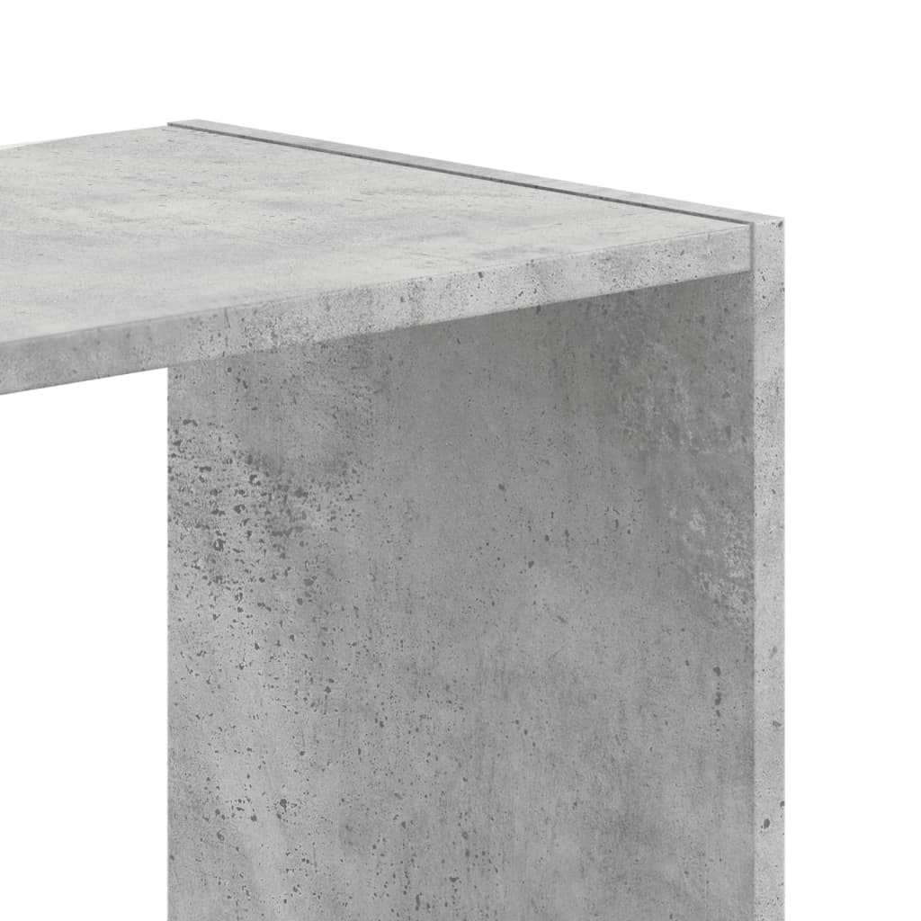 vidaXL Bibliothèque gris béton 68,5x32x75 cm bois d'ingénierie