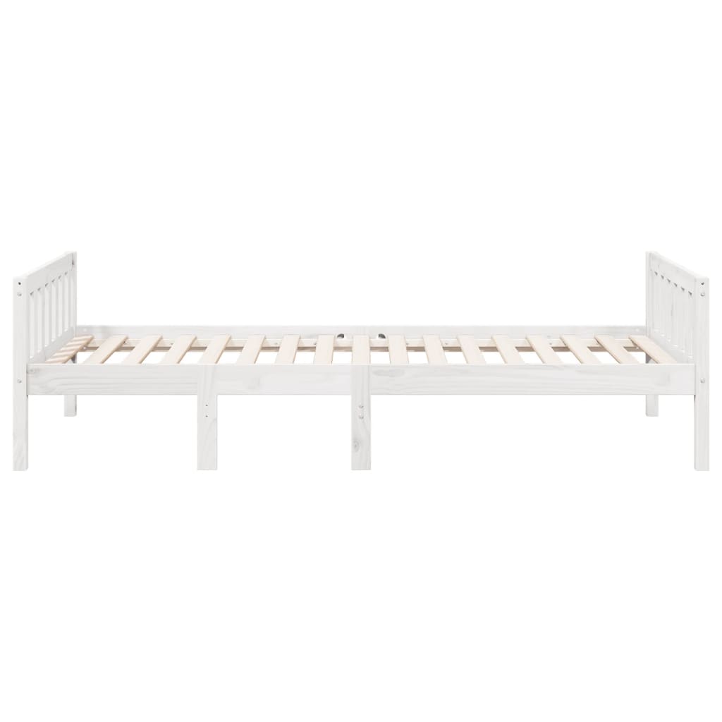 vidaXL Lit pour enfants sans matelas blanc 75x190cm bois de pin massif