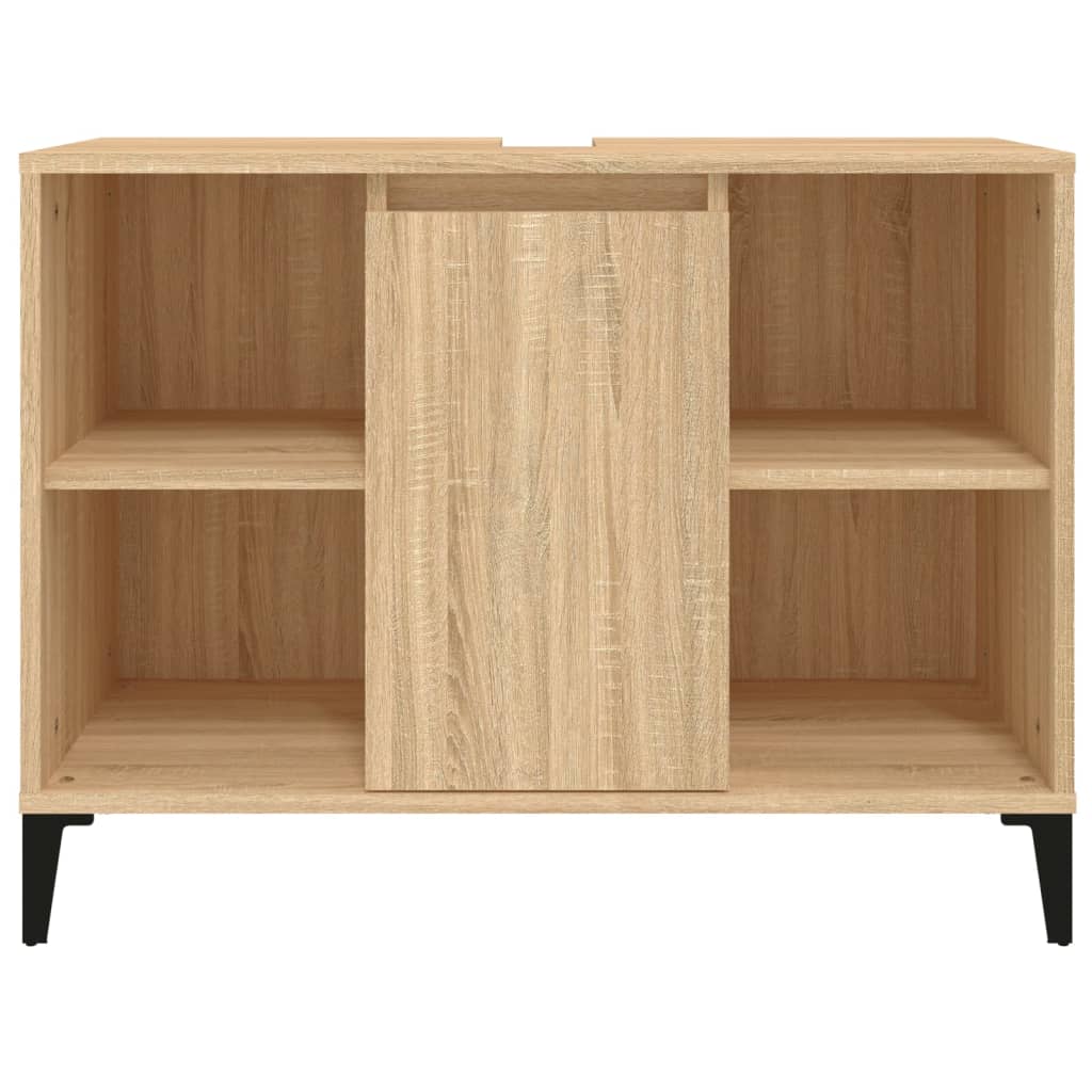 vidaXL Meuble d'évier chêne sonoma 80x33x60 cm bois d'ingénierie