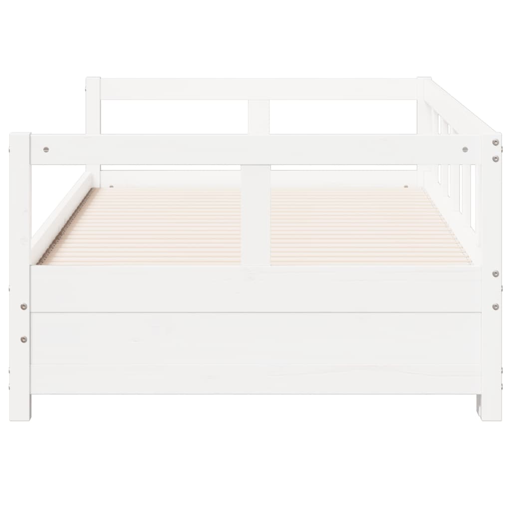 vidaXL Lit de jour sans matelas blanc 80x200 cm bois de pin massif