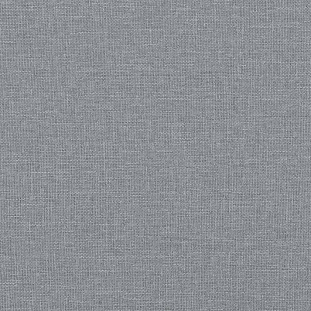 vidaXL Coussin de tête de lit gris clair 160 cm tissu