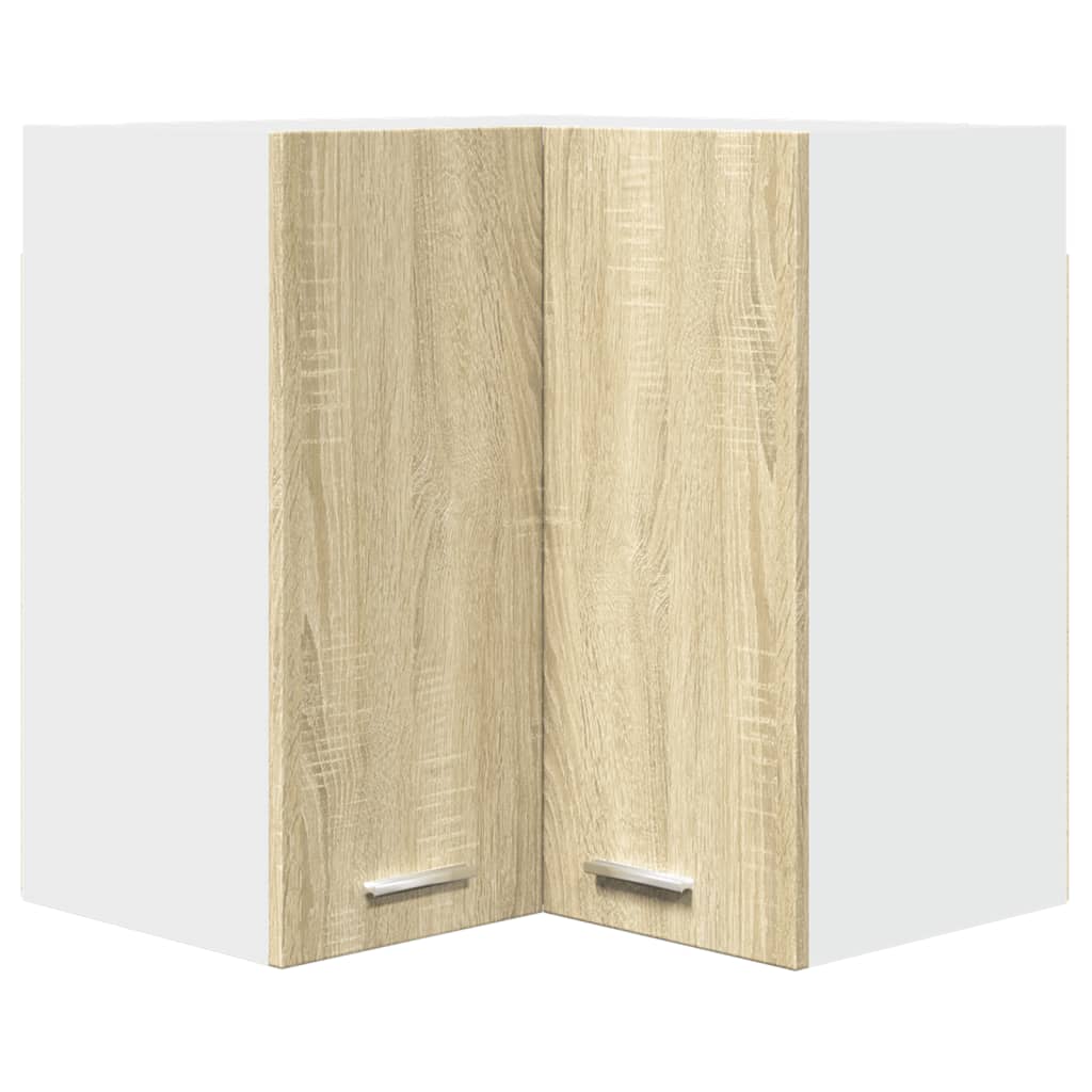 vidaXL Armoire d'angle suspendue Chêne sonoma 57x57x60 cm Aggloméré