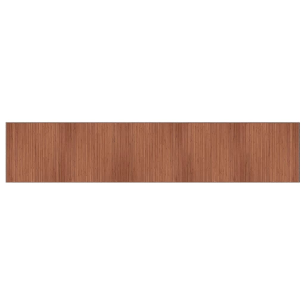 vidaXL Tapis rectangulaire marron 100x500 cm bambou