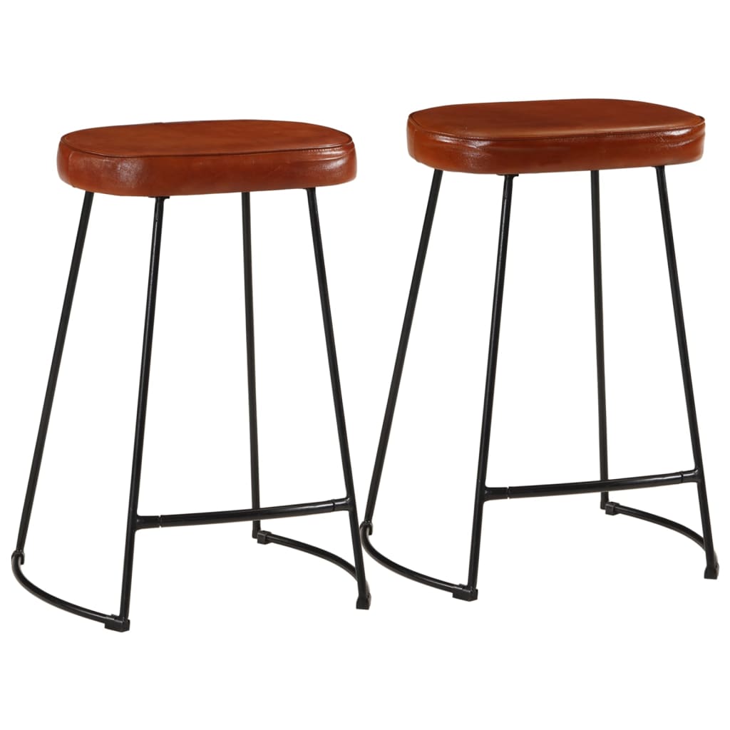 vidaXL Tabourets de bar lot de 2 marron foncé 41x29x62 cm