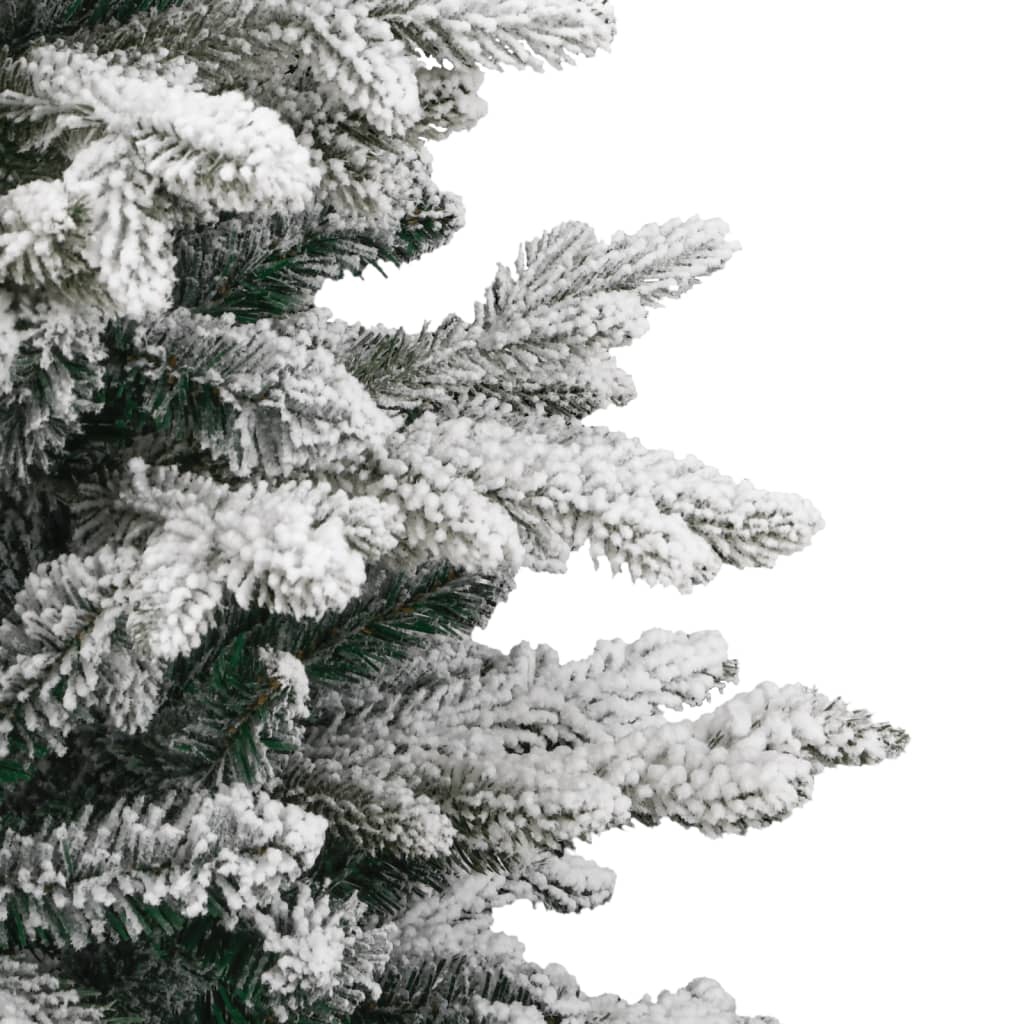 vidaXL Sapin de Noël artificiel à charnières avec neige floquée 150 cm