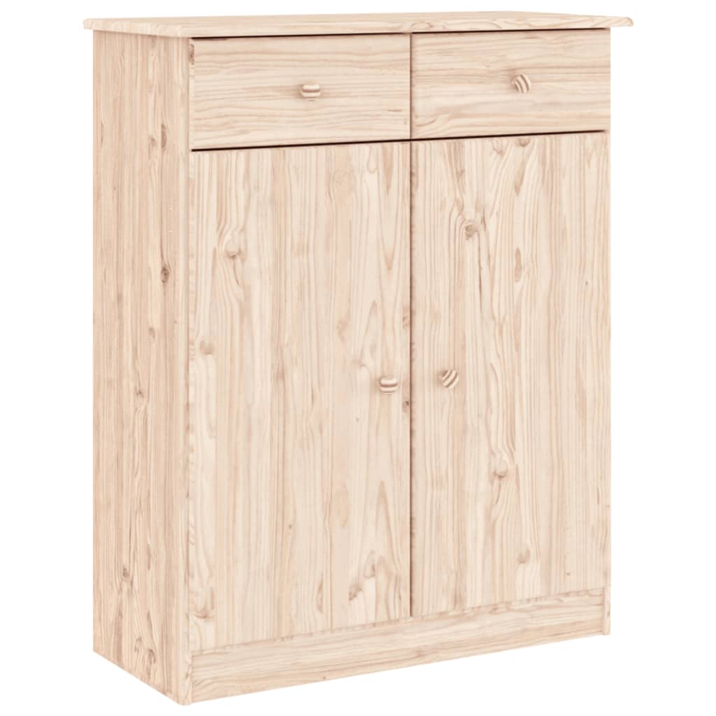 vidaXL Armoire à chaussures ALTA 77x35x96 cm bois massif de pin