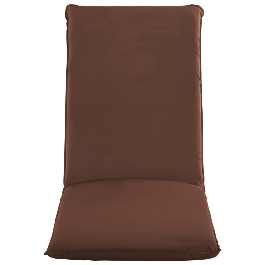 vidaXL Chaise longue pliable Tissu Oxford Marron