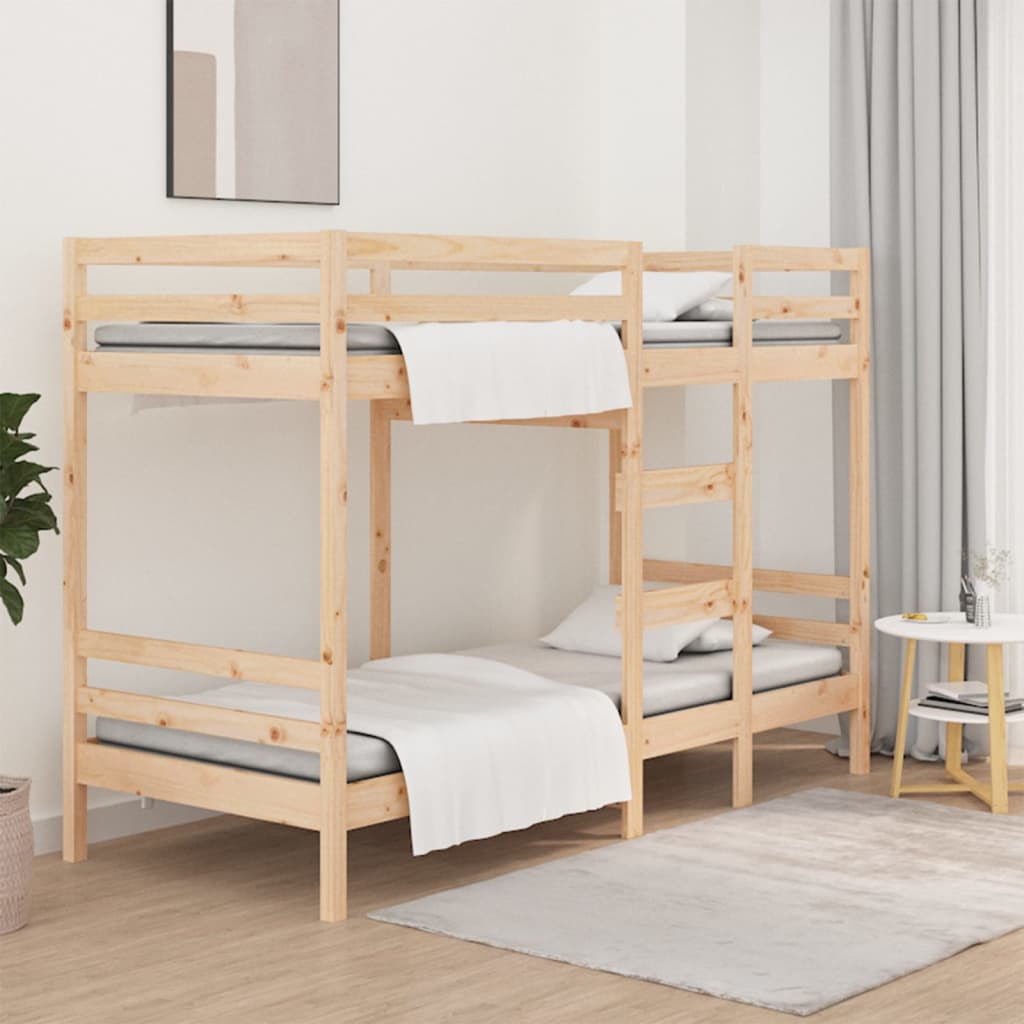 vidaXL Lit superposé sans matelas 90x190 cm bois de pin massif