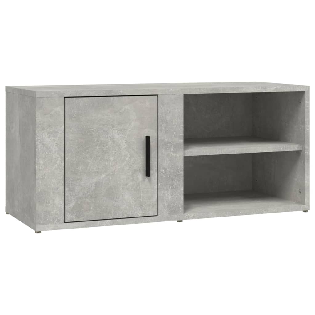 vidaXL Meubles TV 2 pcs Gris béton 80x31,5x36 cm Bois d'ingénierie