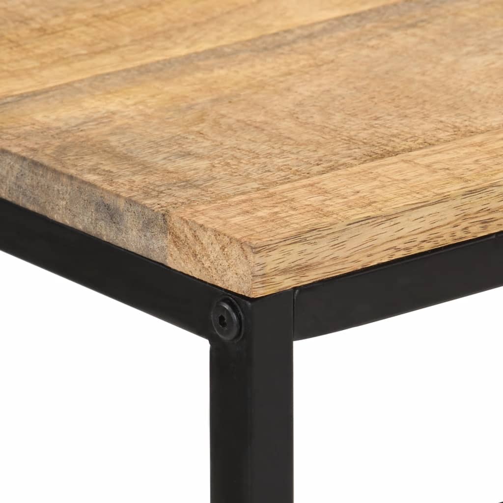 vidaXL Table console 100x35x70 cm bois de manguier massif brut