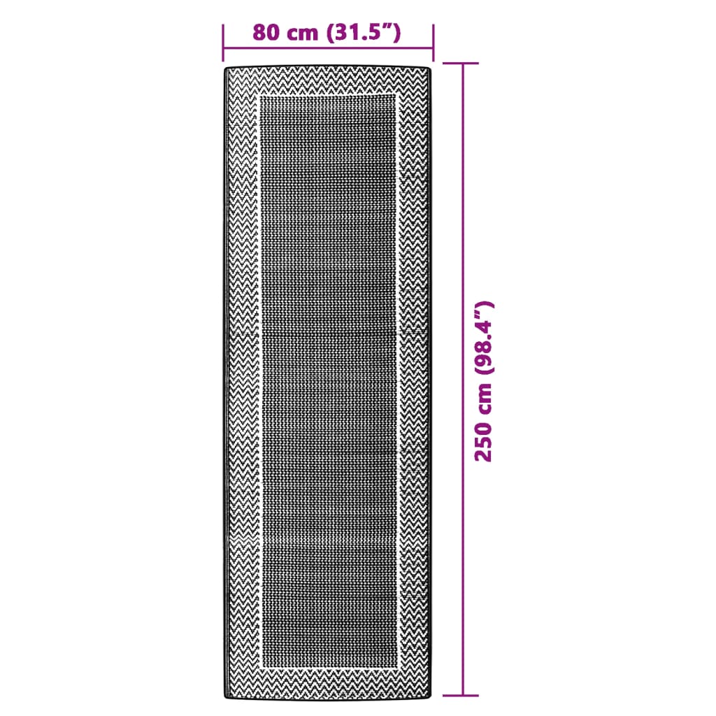 vidaXL Tapis d'extérieur vert 80x250 cm PP