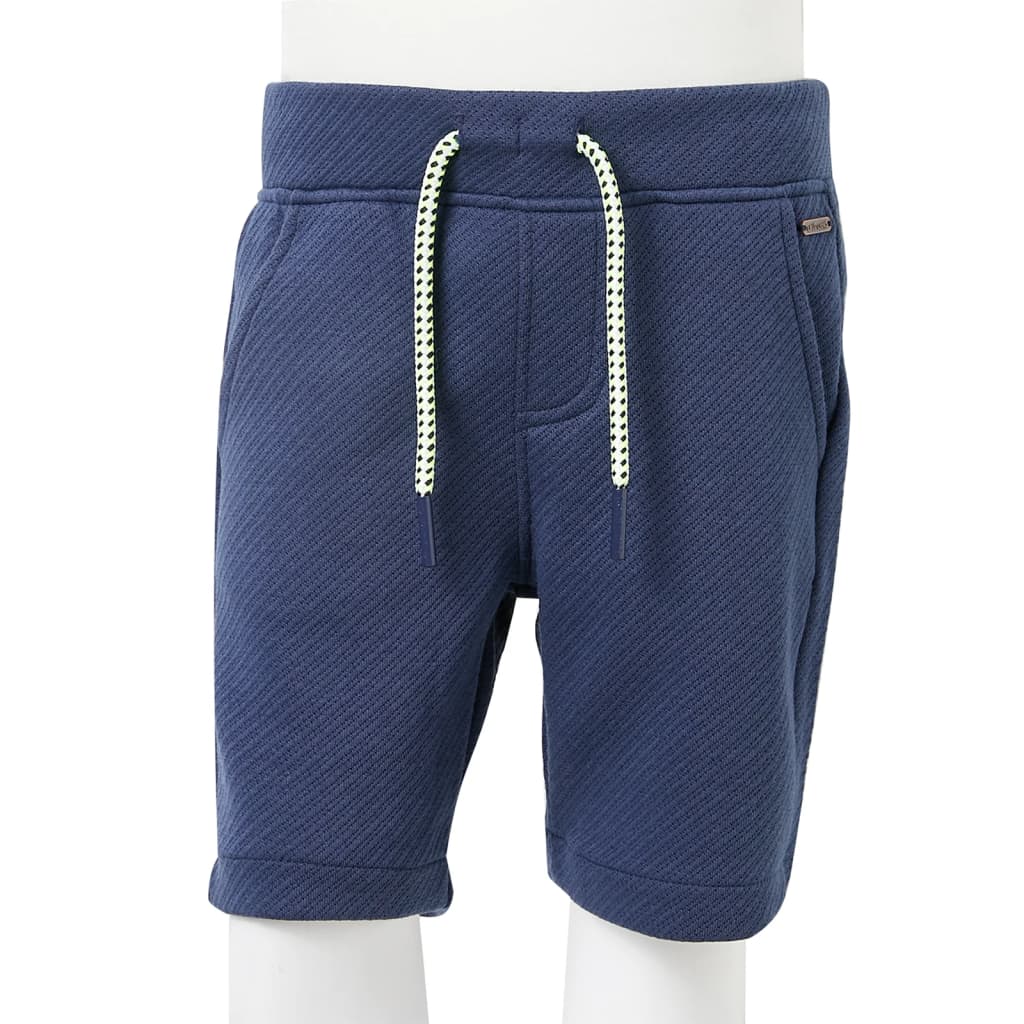 Short pour enfants avec cordon de serrage bleu foncé 116