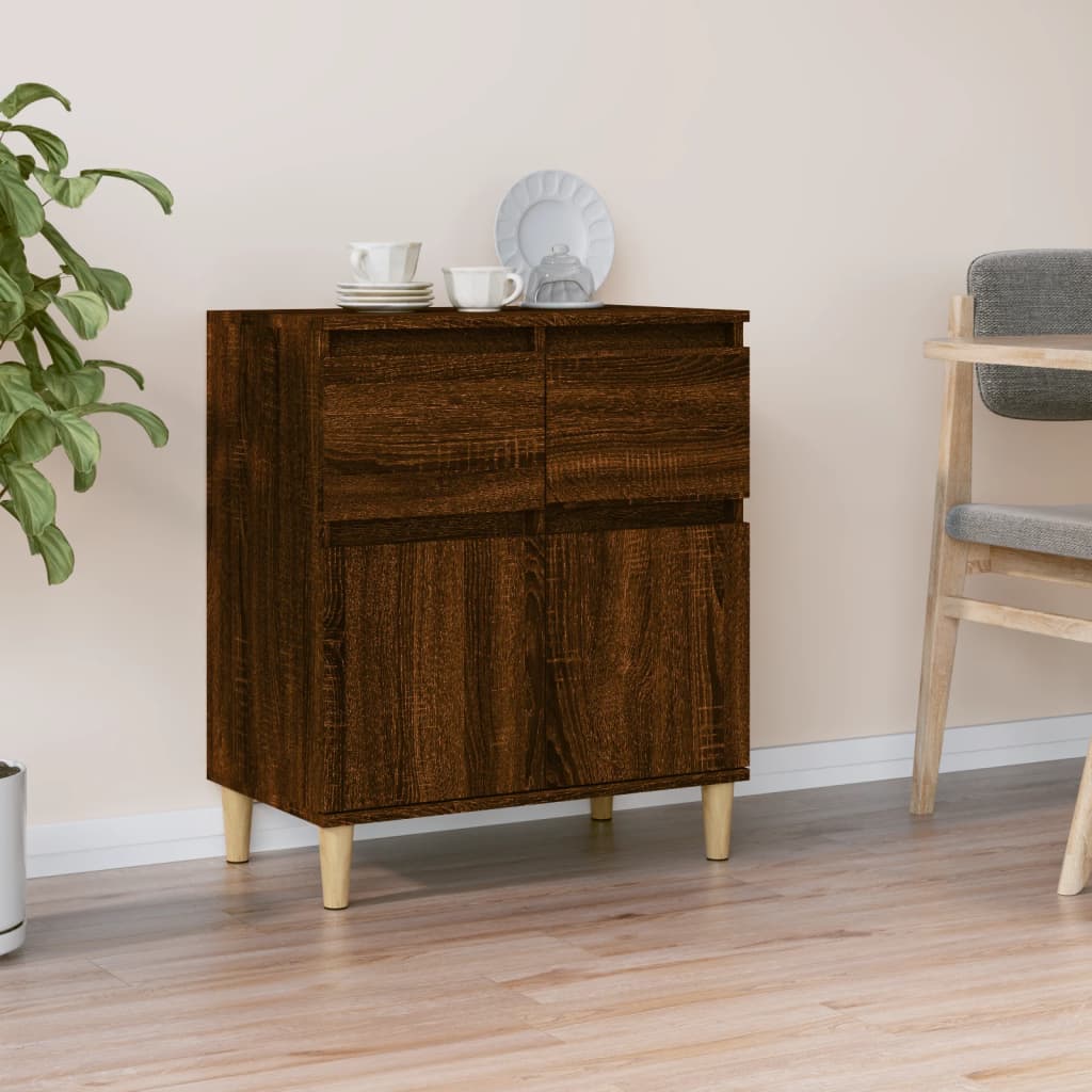 vidaXL Buffet Chêne marron 60x35x70 cm Bois d'ingénierie