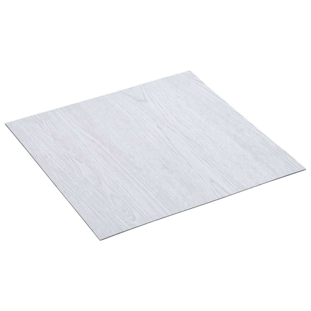 vidaXL Dalles de plancher autoadhésives 20 pcs PVC 1,86 m² blanc