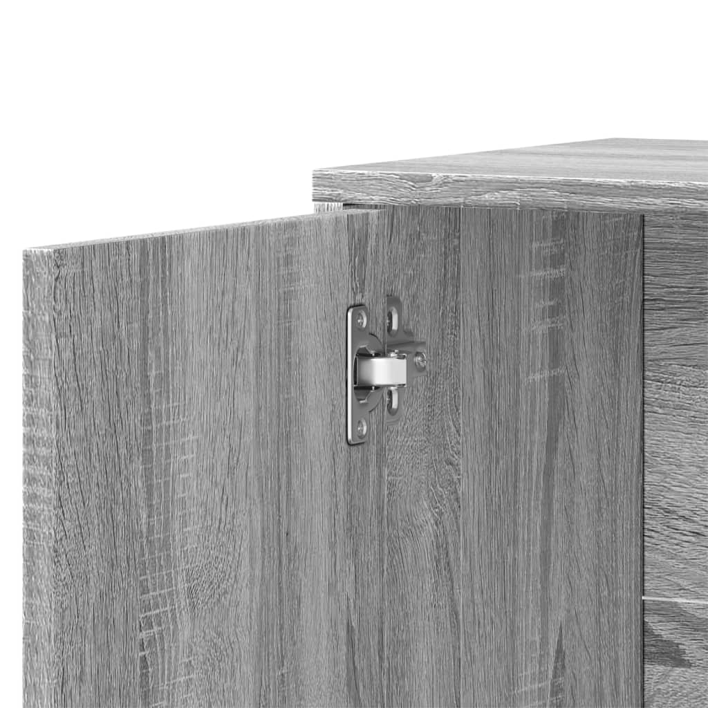 vidaXL Buffet sonoma gris 60x31x70 cm bois d'ingénierie