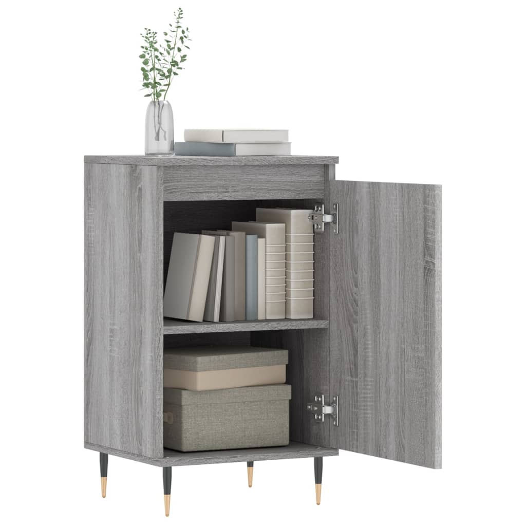 vidaXL Buffets 2 pcs sonoma gris 40x35x70 cm bois d'ingénierie