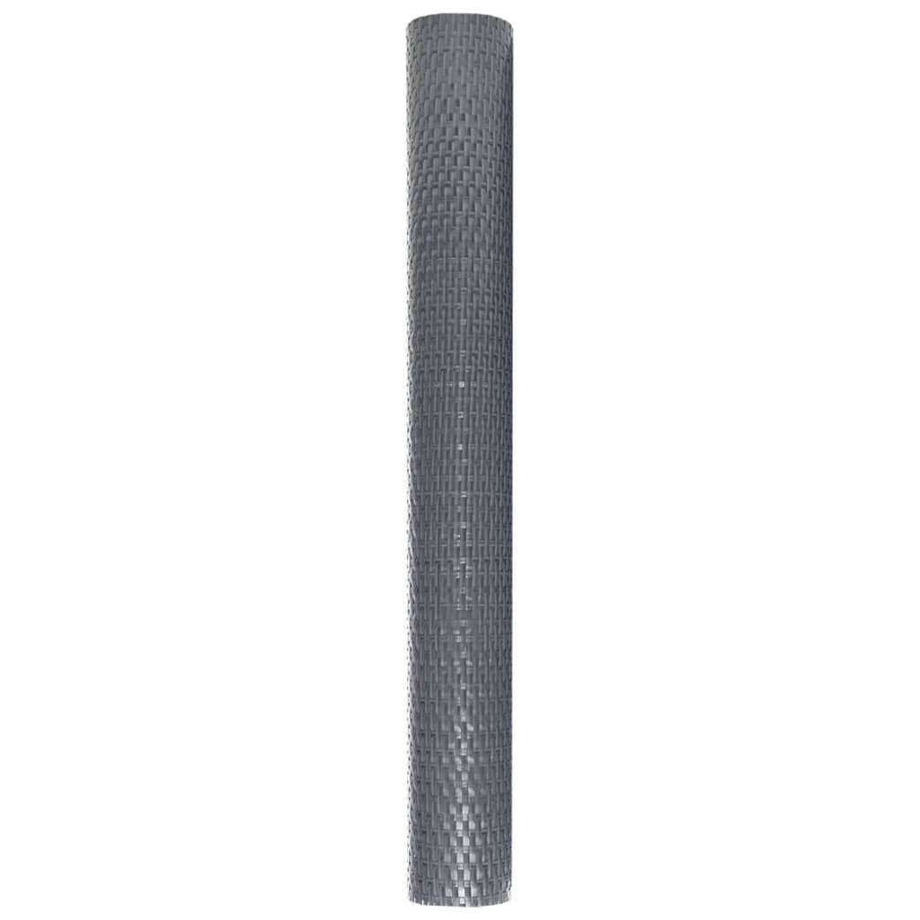 vidaXL Paravent de balcon anthracite 500x100 cm résine tressée