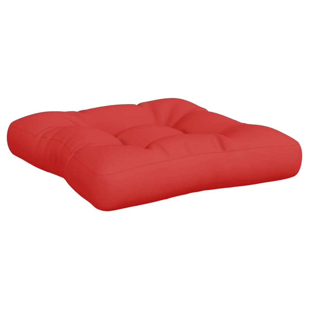 vidaXL Coussins de palette lot de 3 rouge tissu