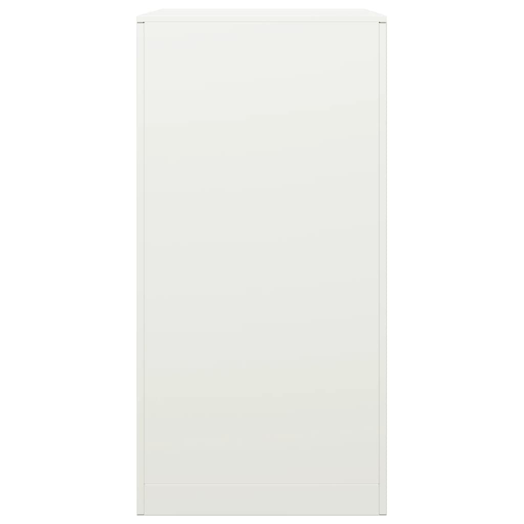 vidaXL Portant de bois de chauffage blanc 60x40x80 cm acier