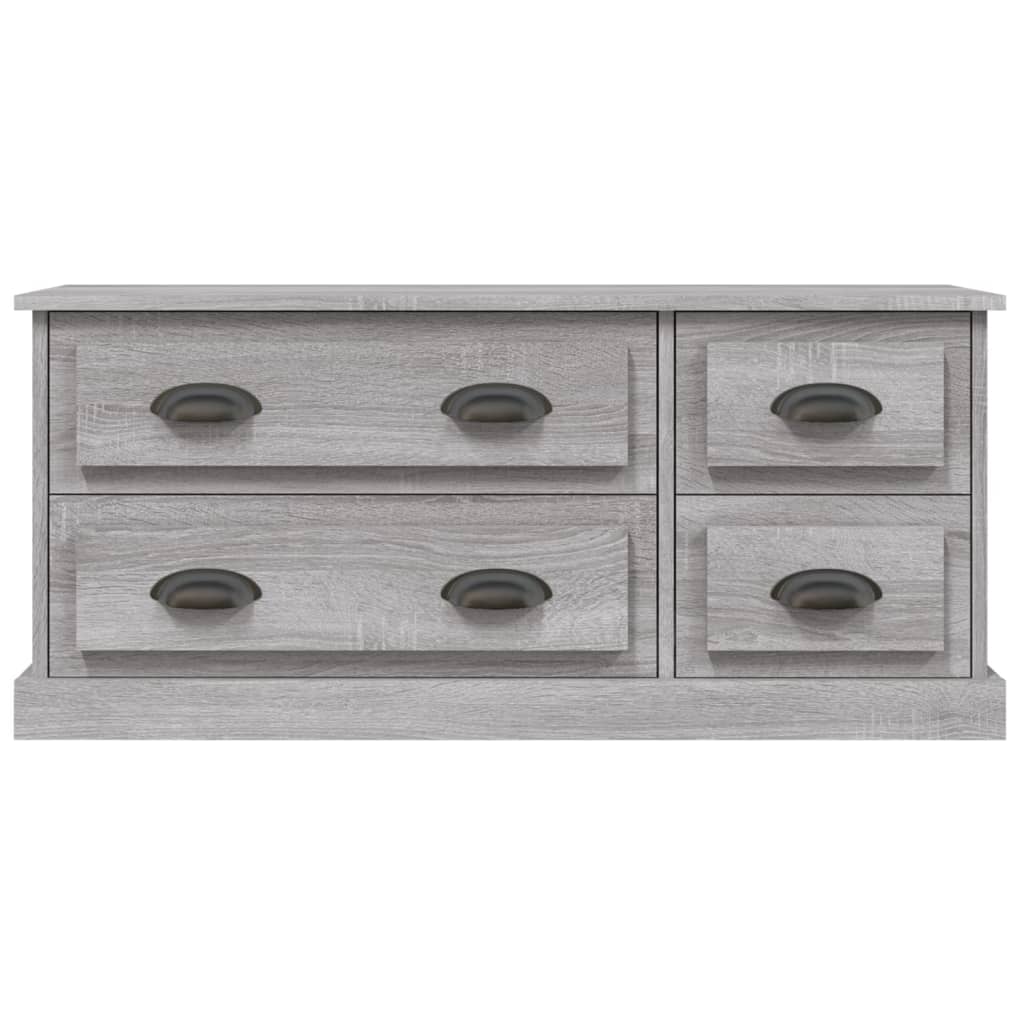 vidaXL Meuble TV sonoma gris 100x35,5x45 cm bois d'ingénierie