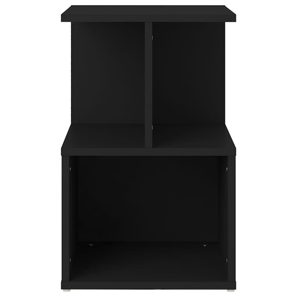 vidaXL Tables de chevet 2 pcs noir 35x35x55 cm bois d'ingénierie