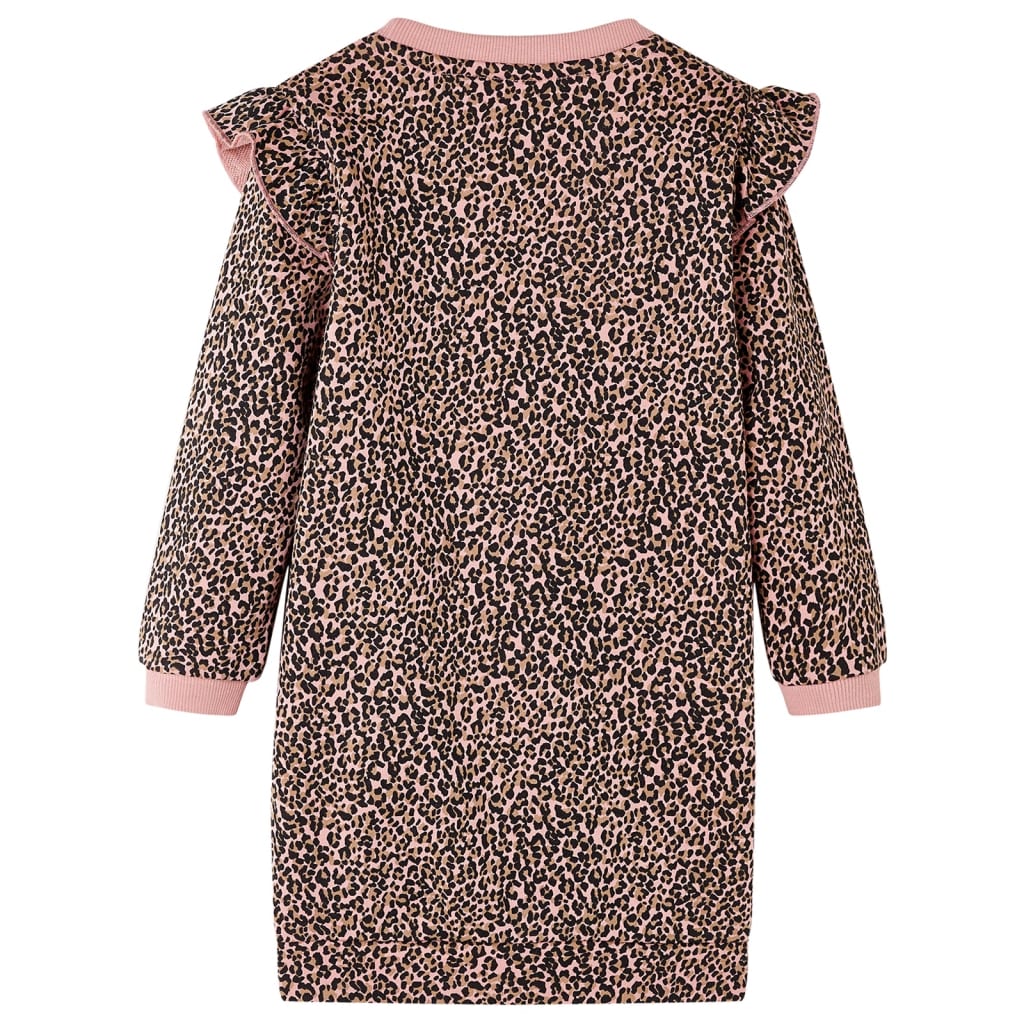 Robe sweatshirt pour enfants rose moyen 140