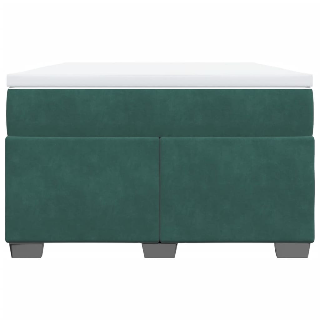 vidaXL Sommier à lattes de lit avec matelas vert foncé 120x190 cm