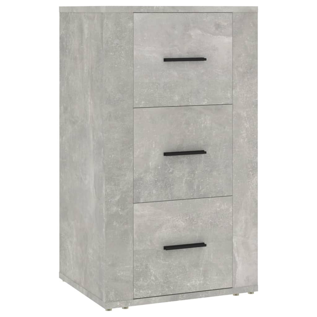 vidaXL Buffet Gris béton 40x33x70 cm Bois d'ingénierie