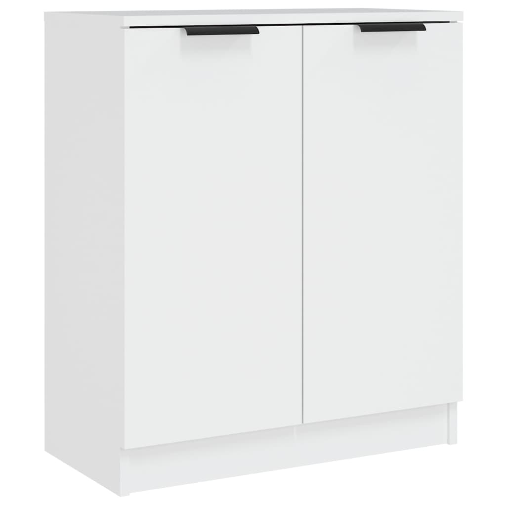 vidaXL Buffets 3 pcs Blanc Bois d'ingénierie