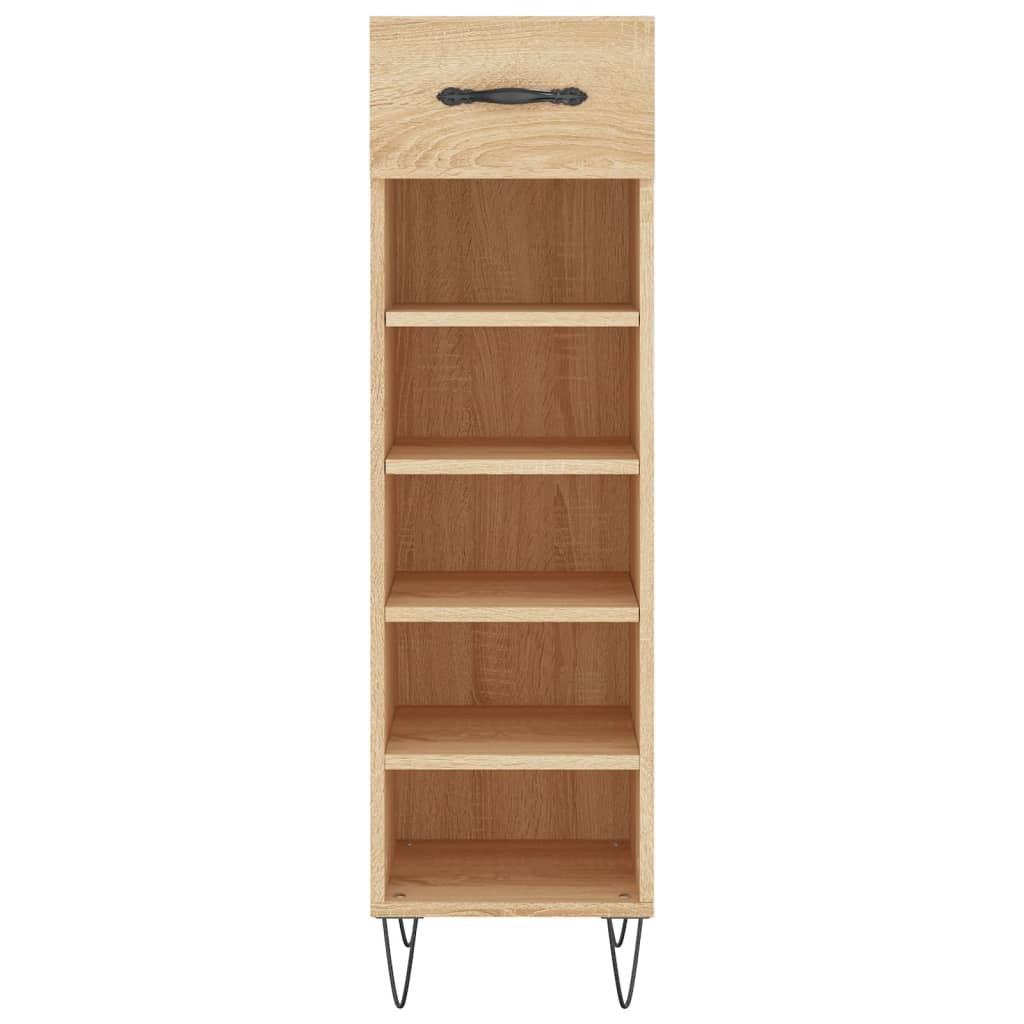 vidaXL Armoire à chaussures chêne sonoma 30x35x105cm bois d'ingénierie