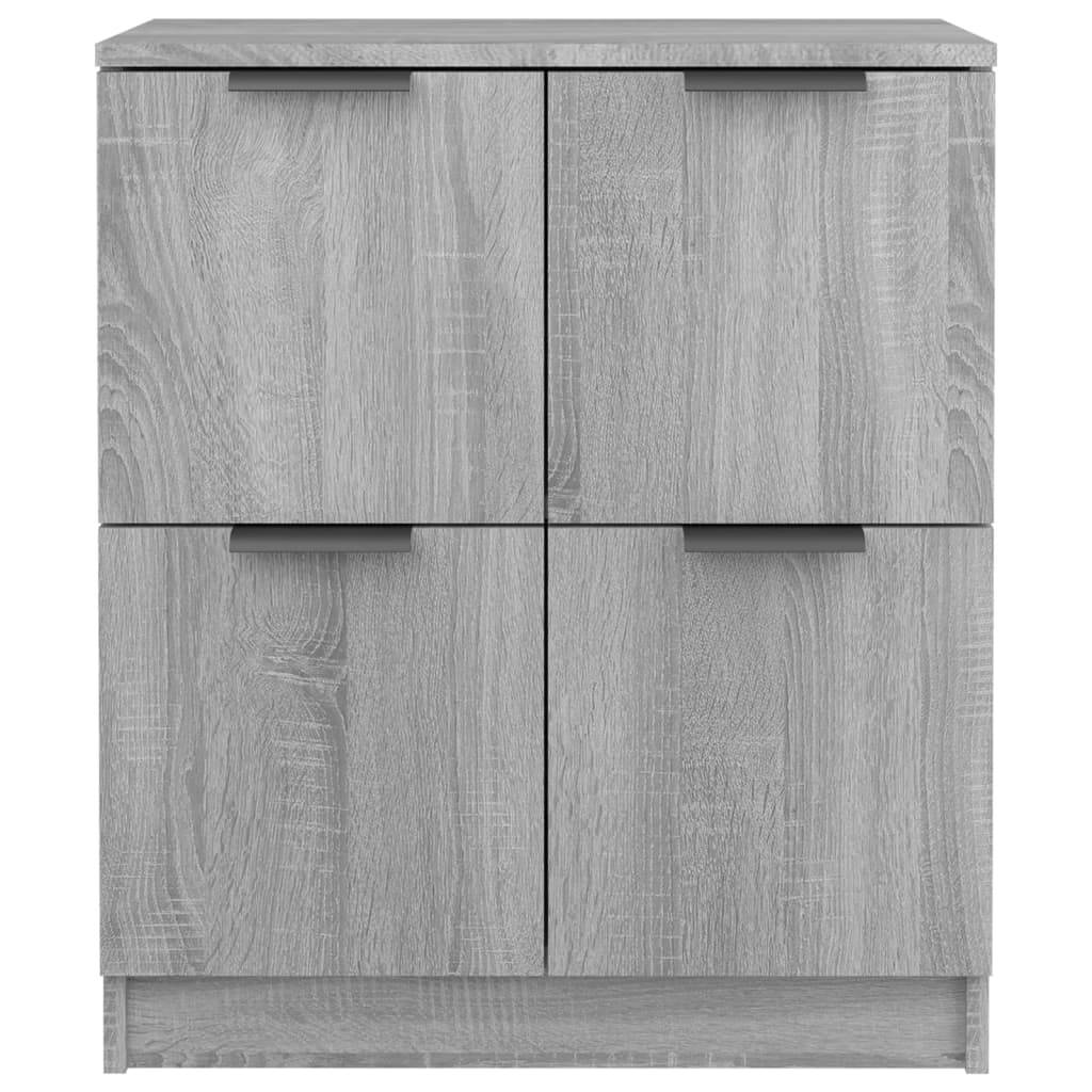 vidaXL Buffets 2 pcs Sonoma gris 60x30x70 cm Bois d'ingénierie