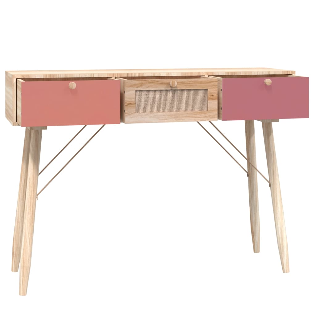 vidaXL Table console avec tiroirs 105x30x75 cm bois d'ingénierie