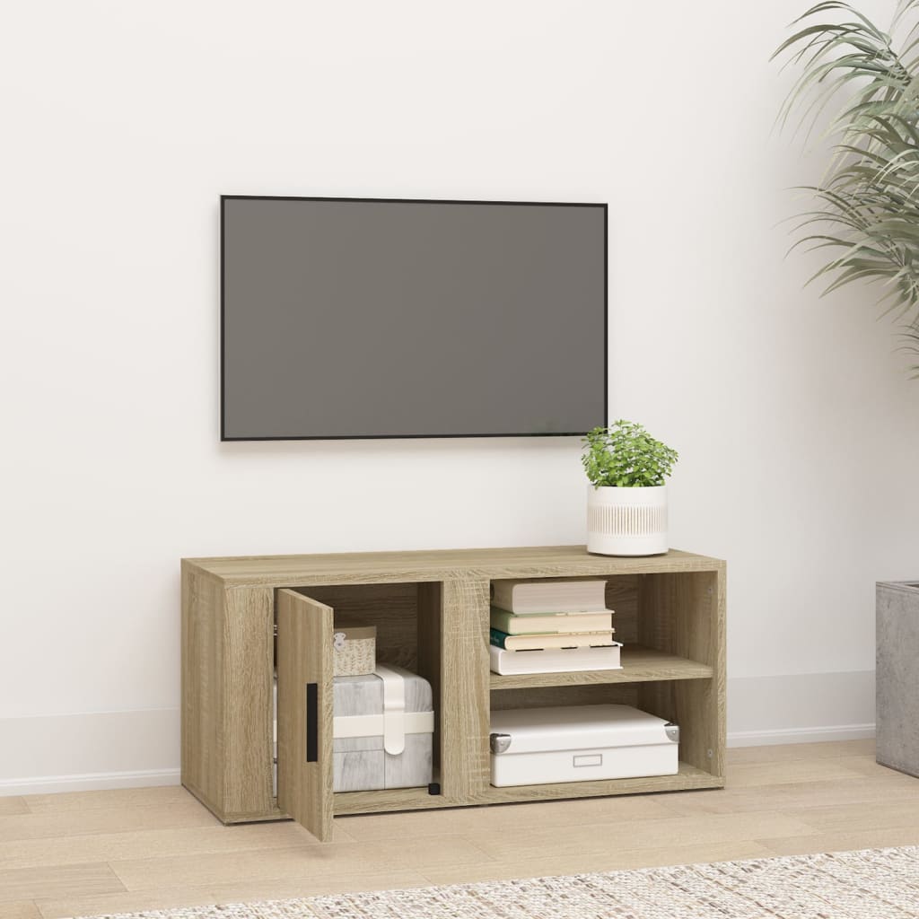 vidaXL Meubles TV Chêne sonoma 80x31,5x36 cm Bois d'ingénierie