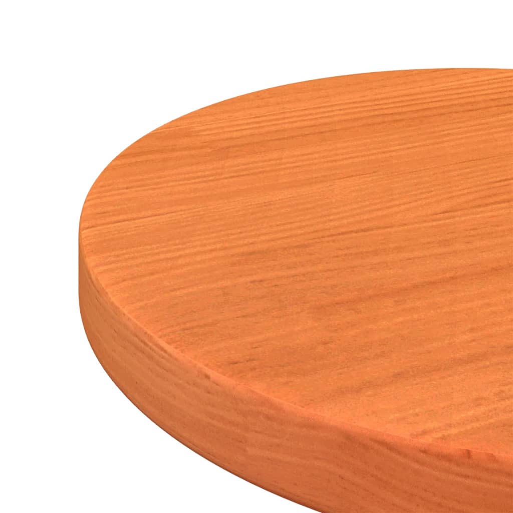 vidaXL Dessus de table rond cire marron Ø30x2,5 cm bois de pin massif