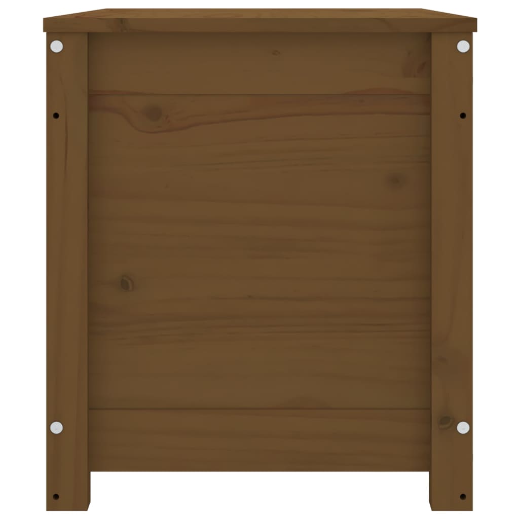 vidaXL Boîte de rangement Marron miel 80x40x45,5 cm Bois massif de pin