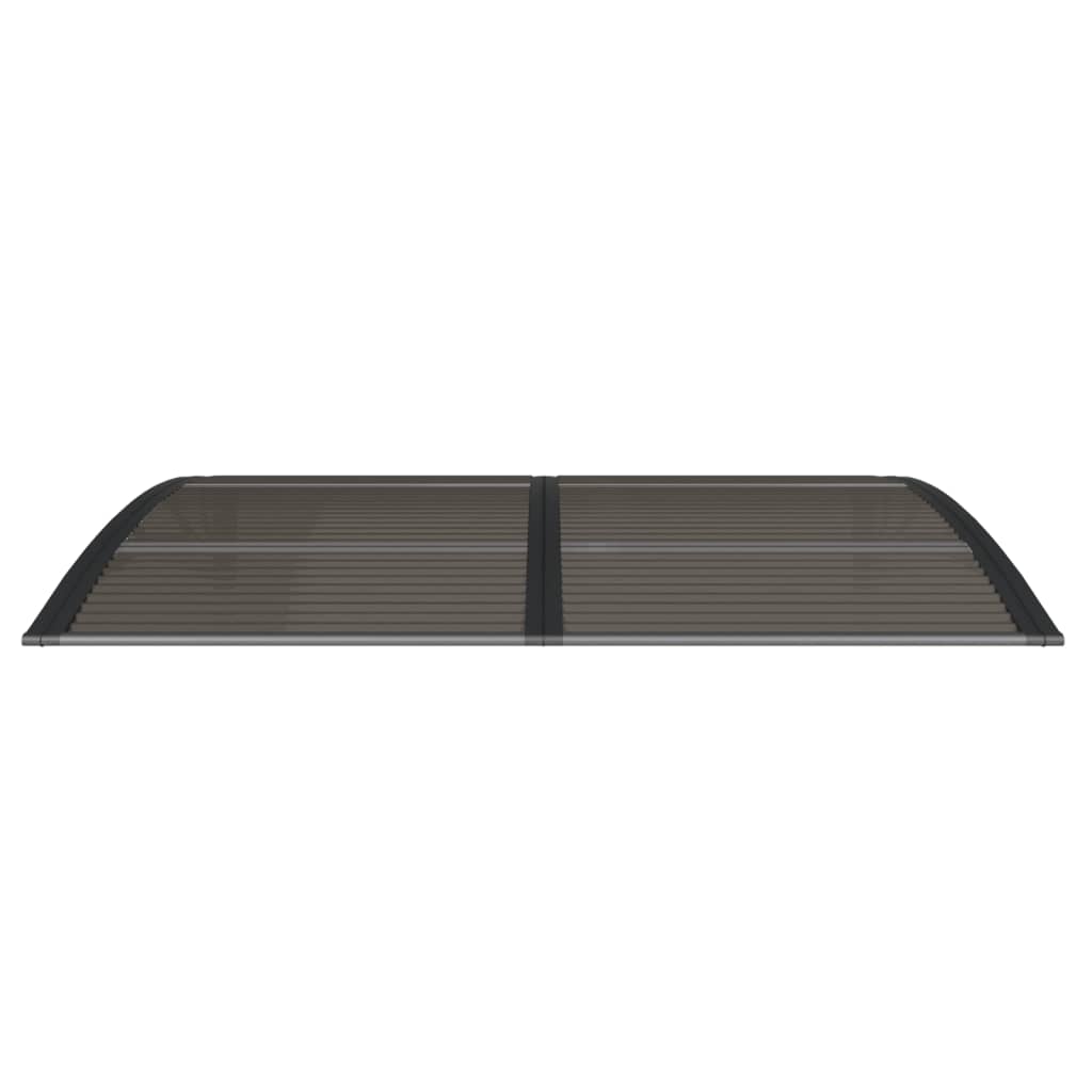 vidaXL Auvent de porte Noir 150x100 cm Polycarbonate