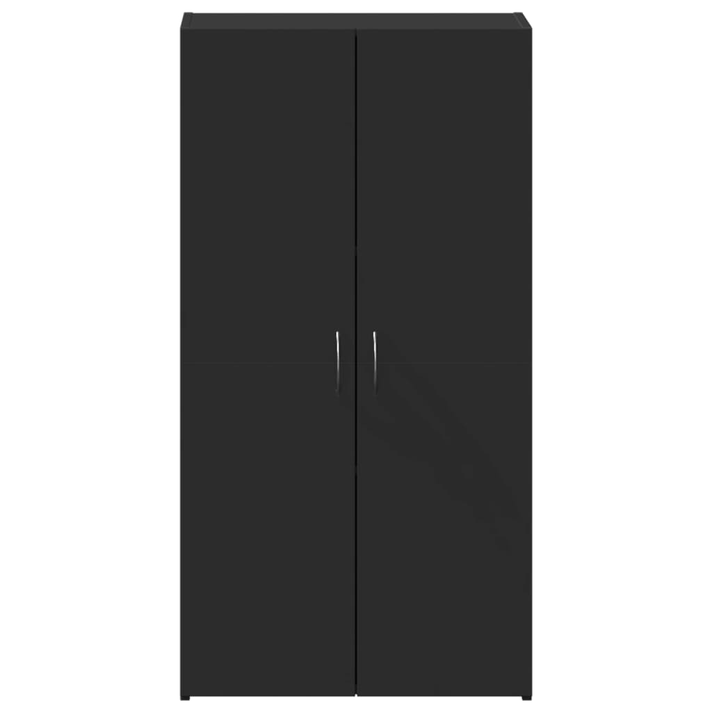 vidaXL Armoire de classement noir 60x32x115 cm bois d'ingénierie