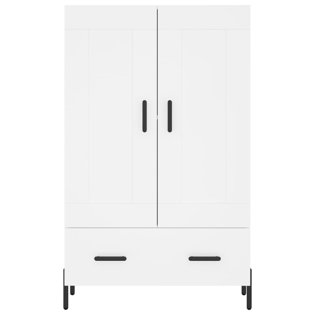 vidaXL Buffet haut blanc 69,5x31x115 cm bois d'ingénierie