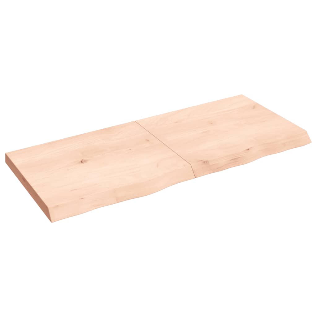 vidaXL Dessus de table 140x60x(2-6) cm bois de chêne massif non traité