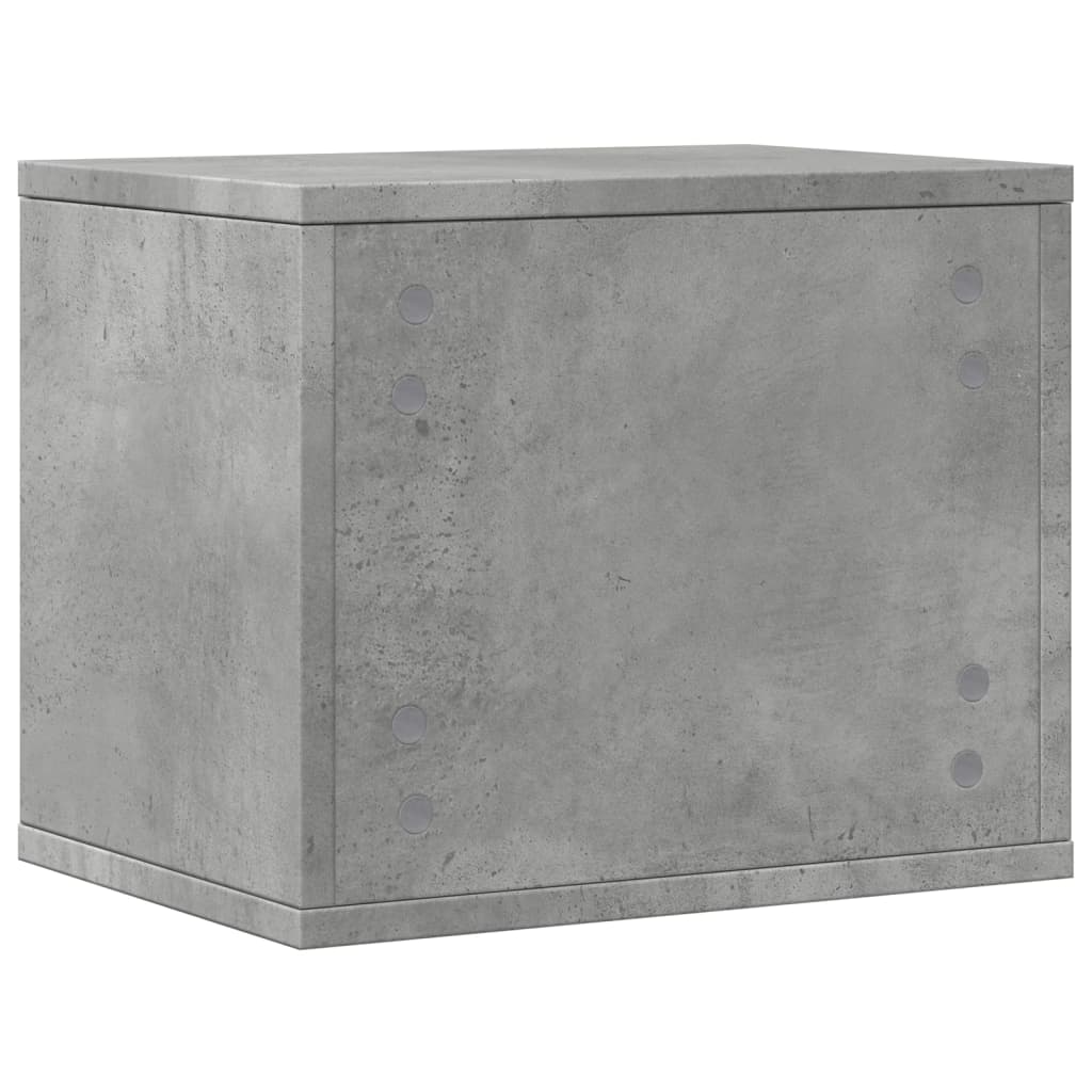 vidaXL Organisateur de bureau gris béton 36x26x29,5 cm