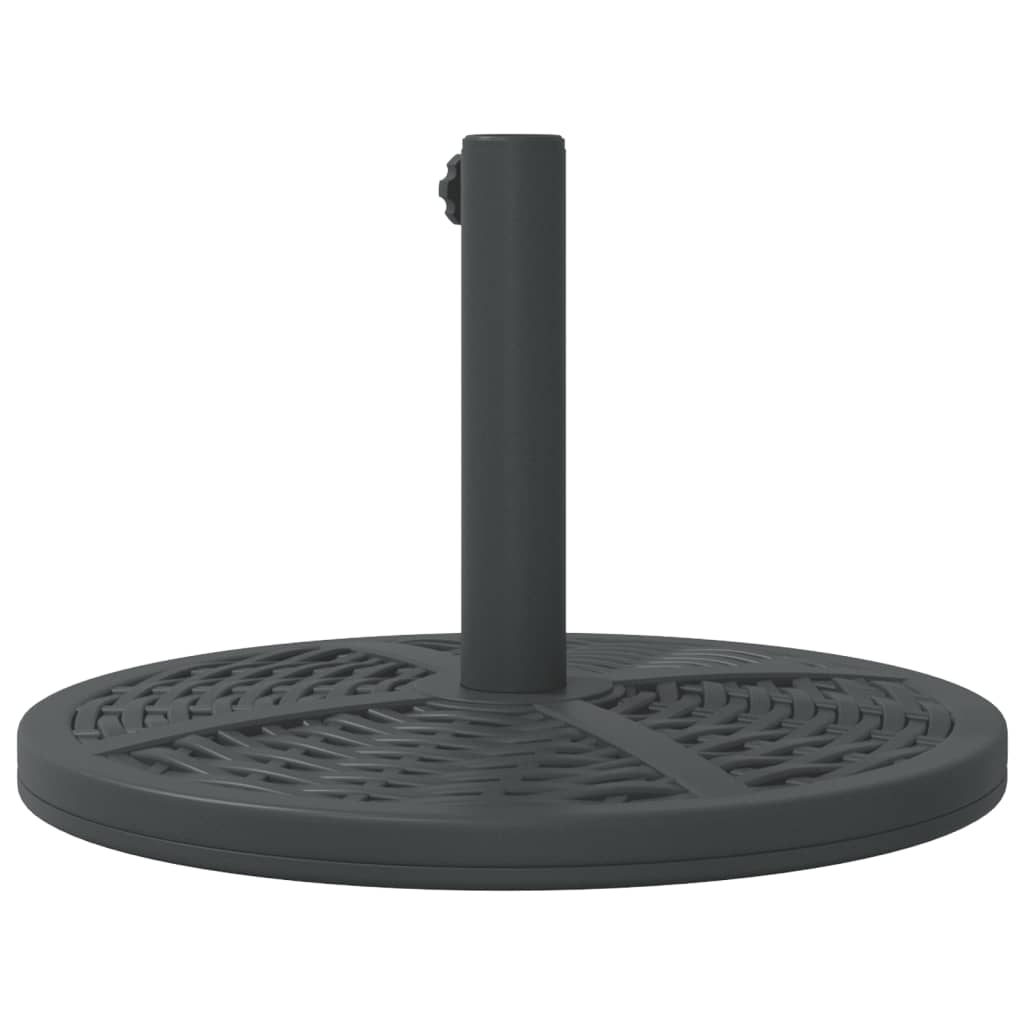 vidaXL Base de parasol pour mâts Ø38 / 48 mm 12 kg rond