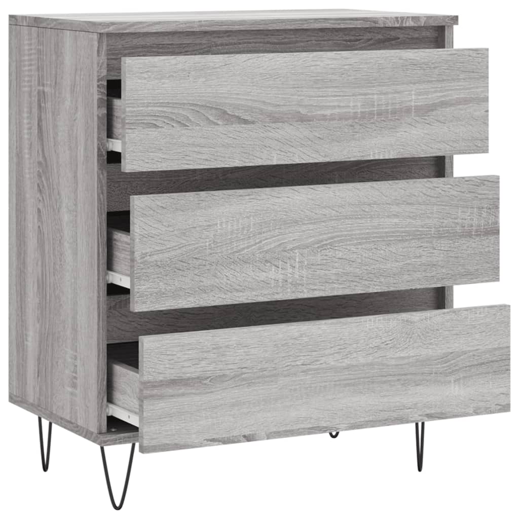 vidaXL Buffet Sonoma gris 60x35x70 cm Bois d'ingénierie