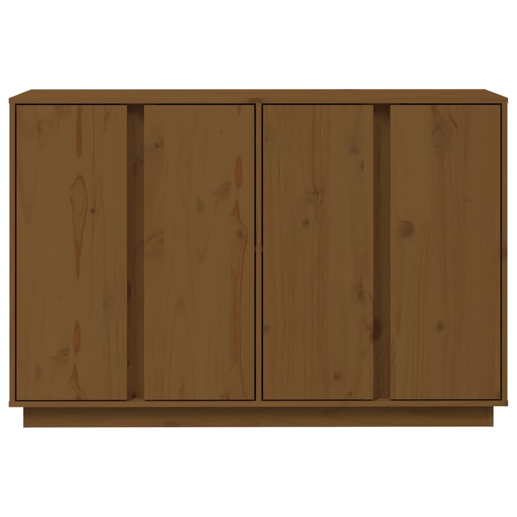 vidaXL Buffet Marron miel 120x35x80 cm Bois massif de pin