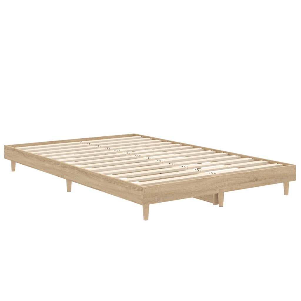 vidaXL Cadre de lit sans matelas chêne sonoma 120x190 cm