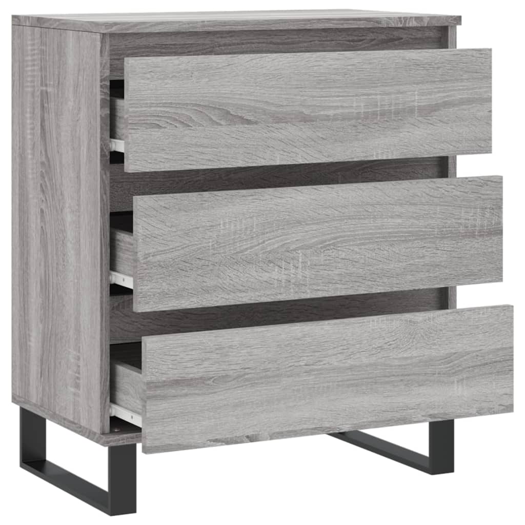 vidaXL Buffet Sonoma gris 60x35x70 cm Bois d'ingénierie