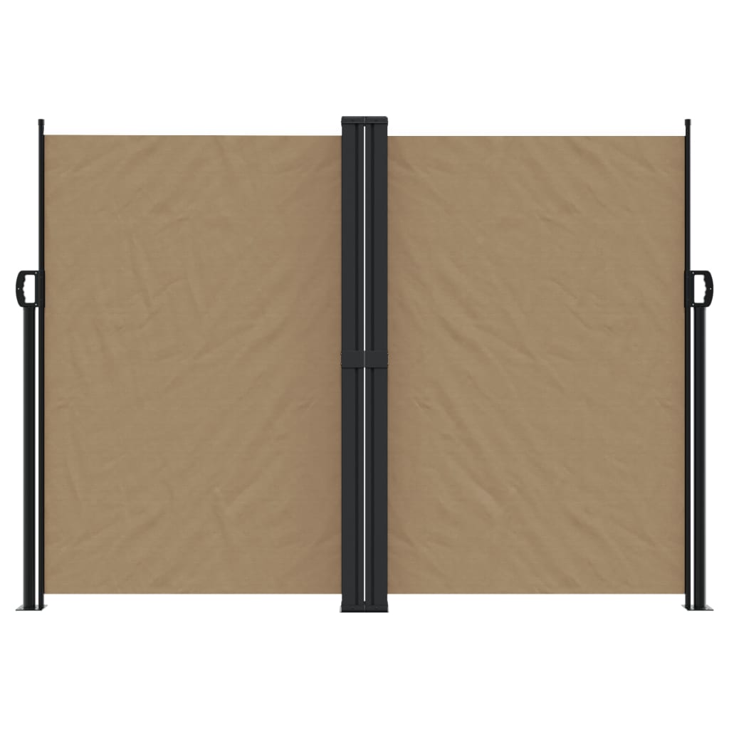 vidaXL Auvent latéral rétractable taupe 180x1200 cm