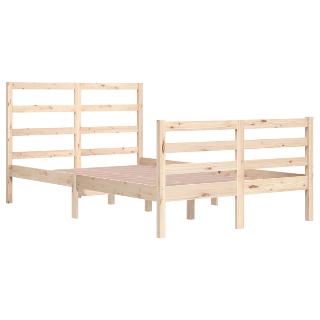 vidaXL Cadre de lit sans matelas bois de pin massif 120x200 cm