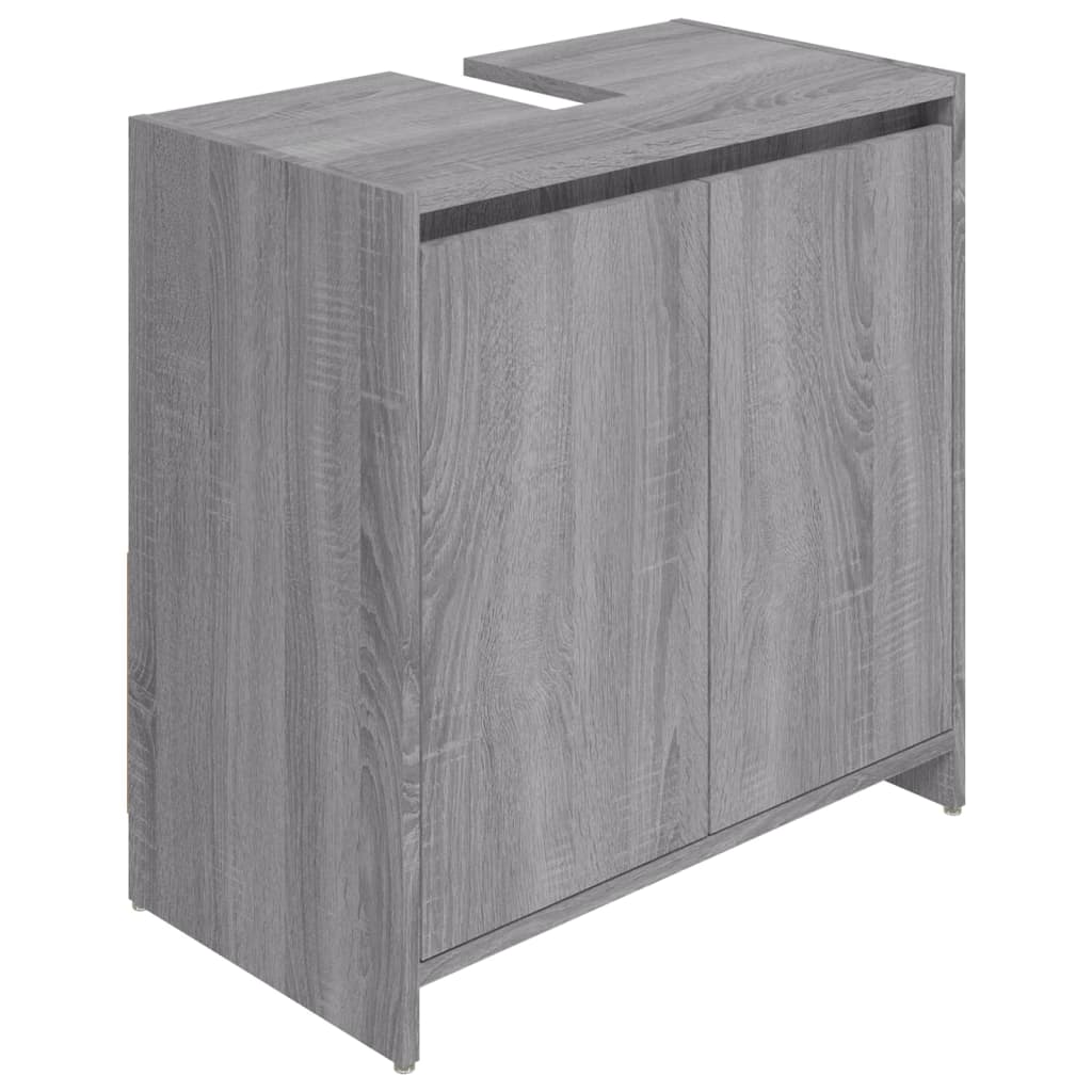 vidaXL Armoire de bain Sonoma gris 60x33x61 cm Bois d'ingénierie